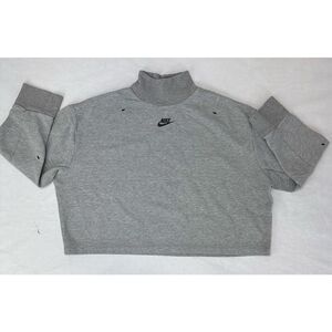 Nike Tech Fleece Turtleneck Sweatshirt Gray Heather - Women's Size XS
